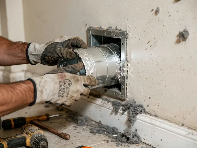 Professional dryer vent repair and installation by South San Jose Hills Dryer Vent Cleaning in South San Jose Hills